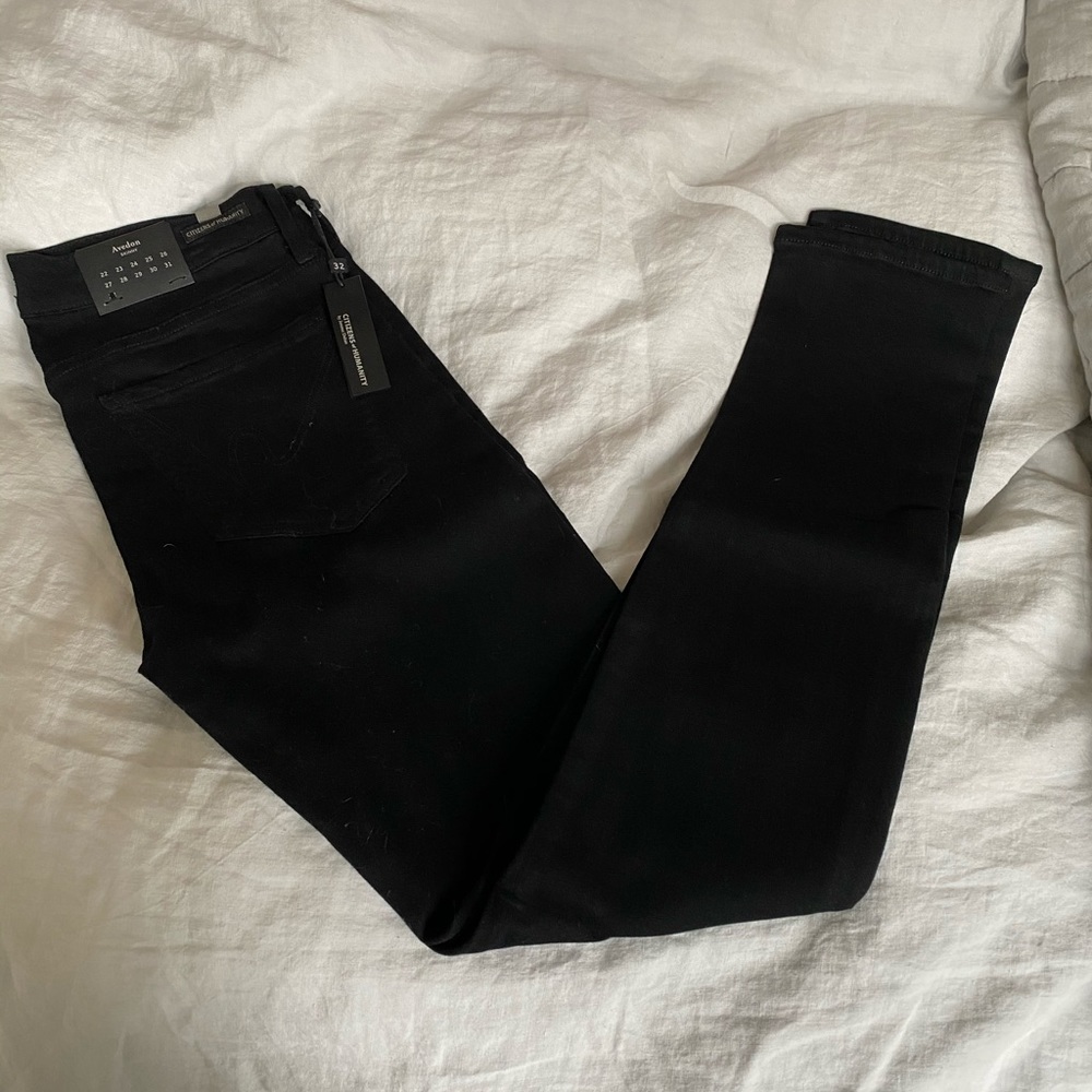 NWT Citizens of Humanity black Avedon skinny jeans